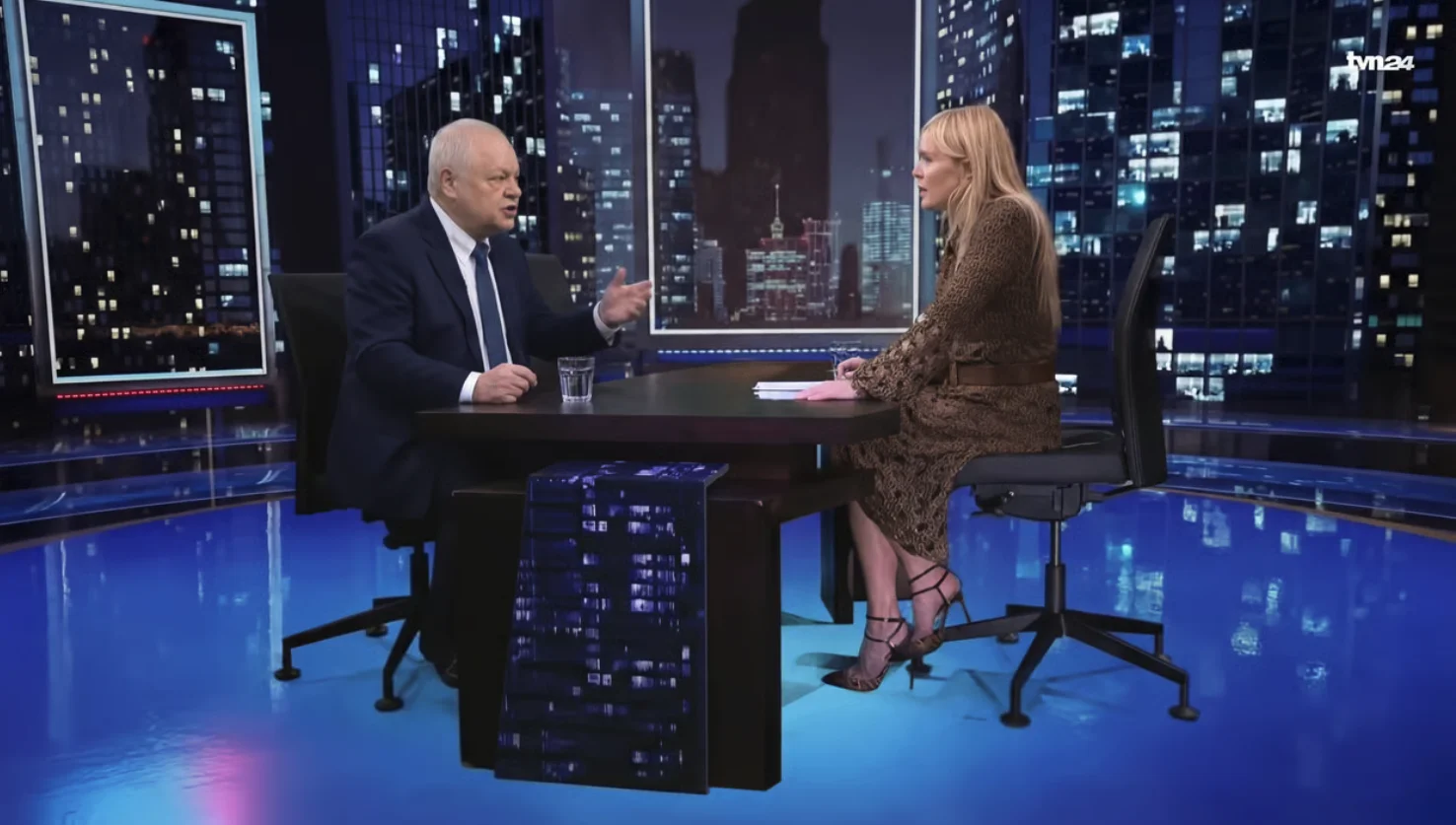 Glapiński i Olejnik w studiu „Kropka nad i